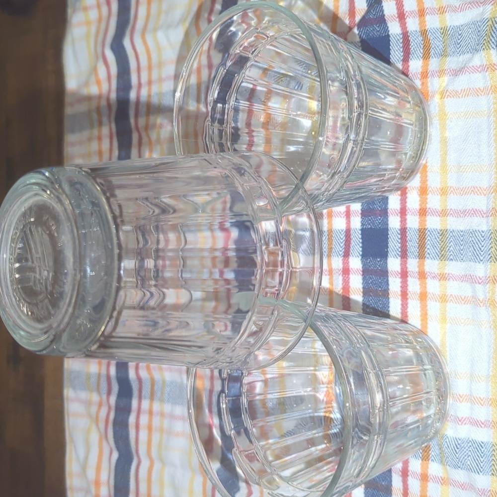 Longaberger Glass Tumblers 12 Oz Set Of 3